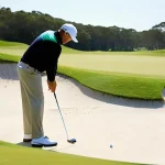 초보자를 위한 골프 용어 정리 - **Prompt 1: Joyful Beginner's First Tee Shot**
    A vibrant, realistic image of a female beginner g...