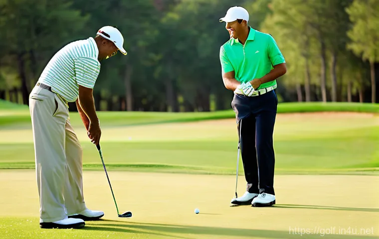 초보자를 위한 골프 용어 정리 - **Prompt 1: Joyful Beginner's First Tee Shot**
    A vibrant, realistic image of a female beginner g...